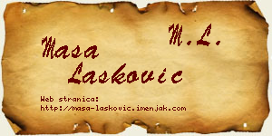 Maša Lasković vizit kartica